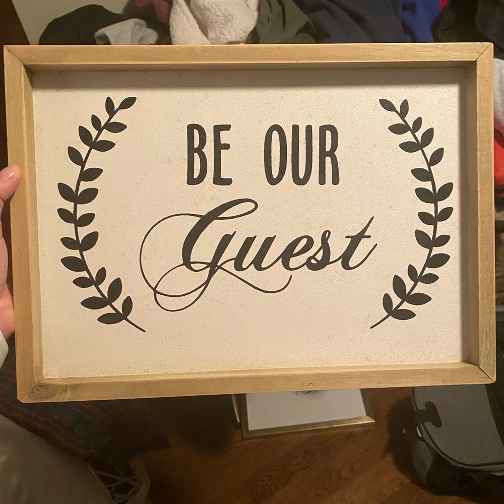 Wooden sign